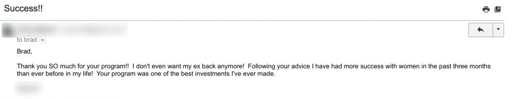 Email Testimonial May 7