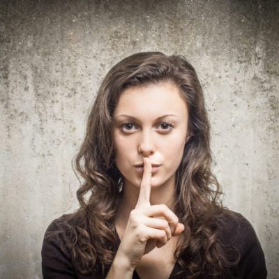 Why Your Ex LIED About Your Breakup Woman-Shushing