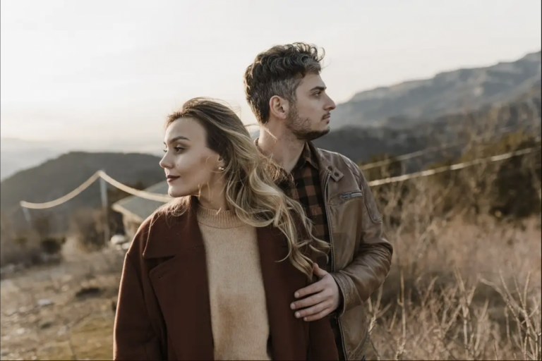 man-and-woman-looking-away