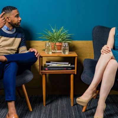 Talking To Your Ex WON'T Bring Them Back man-talking-to-woman